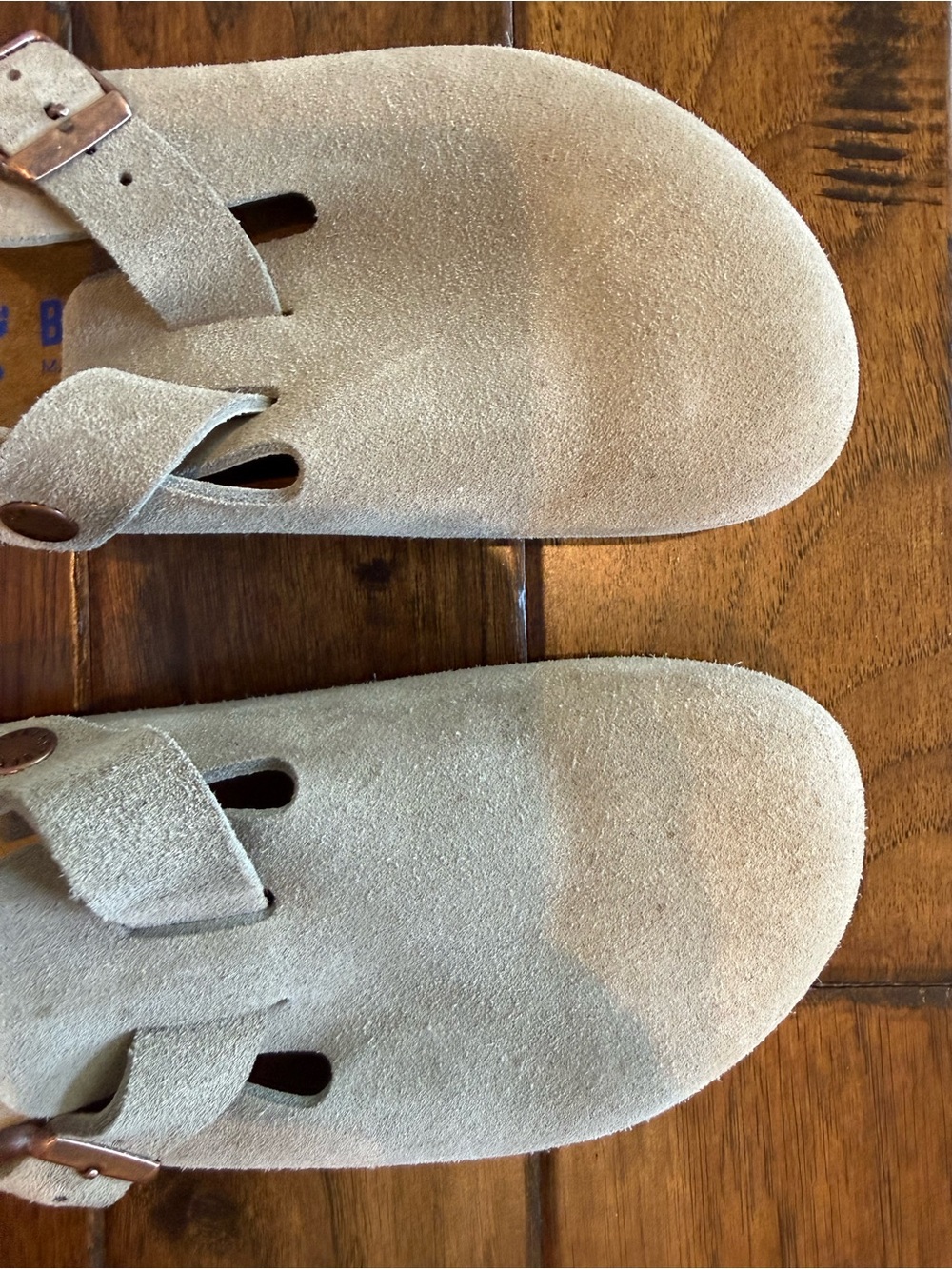 Birkenstock Softbed Suede Boston Clogs - Womens - Picture 2 of 8